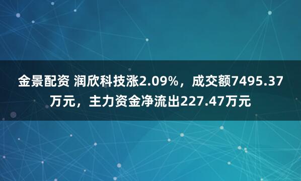 金景配资 润欣科技涨2.09%，成交额7495.37万元，主力资金净流出227.47万元